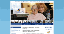 Desktop Screenshot of hanseatic-pflegedienst.de